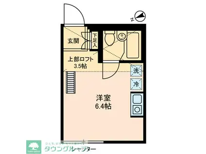 AMMS OKAMURA(ワンルーム/1階)の間取り写真