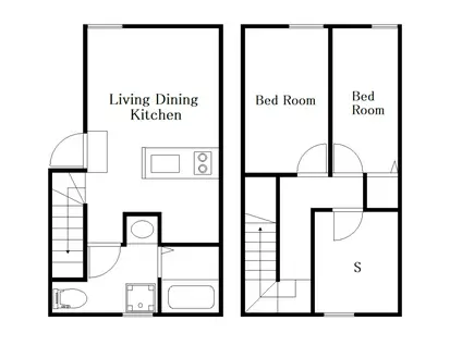 三軒茶屋PJ(2SLDK/2階)の間取り写真