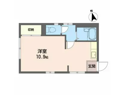 ラ・プラザ神兼B(ワンルーム/1階)の間取り写真