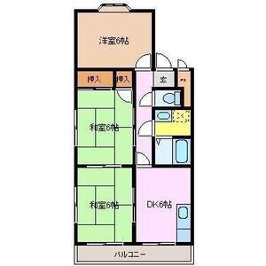 マンション八千代(3DK/1階)の間取り写真