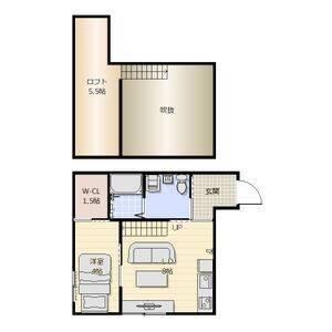 PREMIUM LIFE M(1LDK/2階)の間取り写真