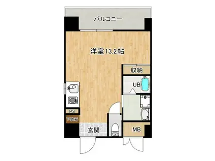 Y´S STATION(ワンルーム/2階)の間取り写真