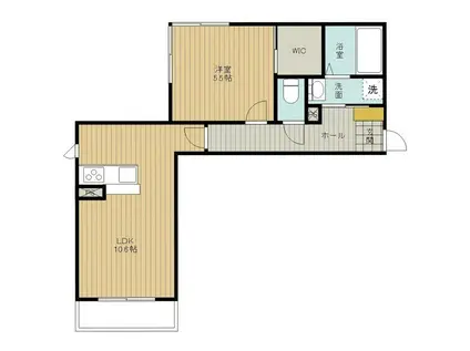 ARGE QUALISTA(1LDK/1階)の間取り写真