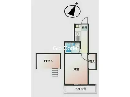 OAパレス(1K/1階)の間取り写真