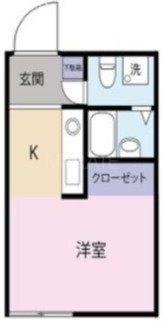 BACE亀井野(ワンルーム/3階)の間取り写真