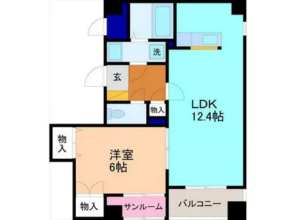 ビダ・ボスカジ(1LDK/1階)の間取り写真