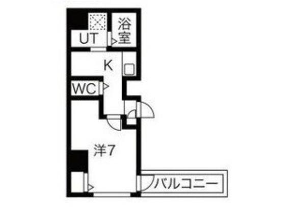 エヌエムキャトフヴァンアン(1K/10階)の間取り写真