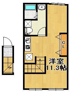 アイディ西馬込(ワンルーム/3階)の間取り写真