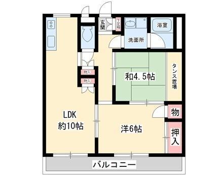 グラン・メール(2LDK/2階)の間取り写真
