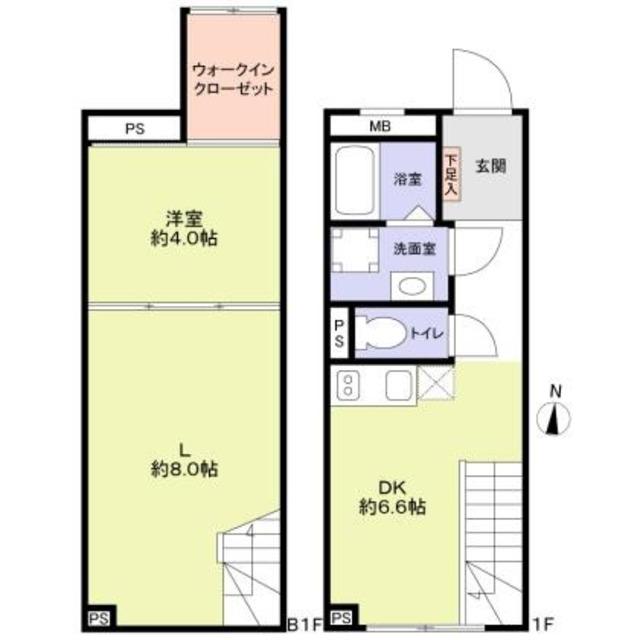 VISTA MAGOME(1LDK/2階)の間取り写真