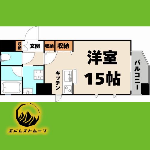 CITY SPIRE 名駅北(ワンルーム/2階)の間取り写真