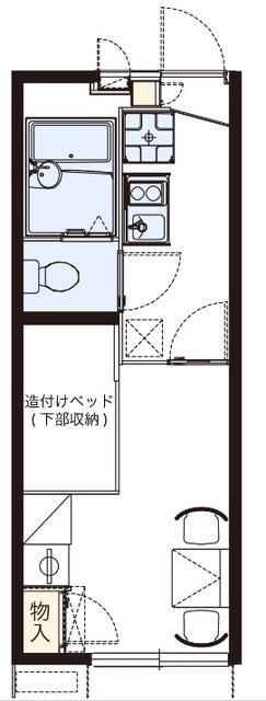 レオパレスコーポ柴又(1K/1階)の間取り写真