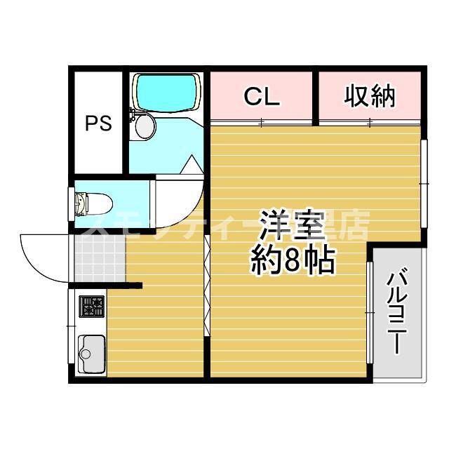 メゾン澤田(1DK/1階)の間取り写真