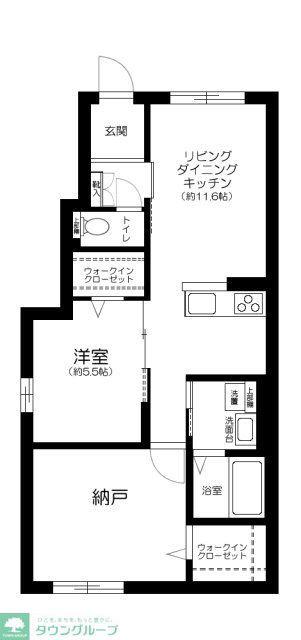 プラータII(1SLDK/1階)の間取り写真