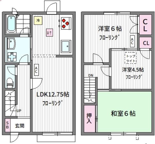 アネックス3(3LDK/2階)の間取り写真