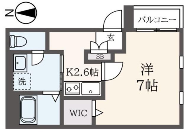 メゾン プチ ボヌール(1K/2階)の間取り写真
