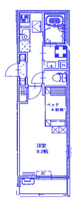 アクシーズ北浦和3丁目(1K/3階)の間取り写真