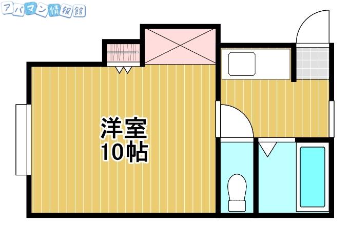 サンモリッツ(1K/1階)の間取り写真