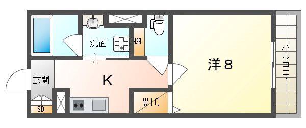 リプライネ(1K/3階)の間取り写真