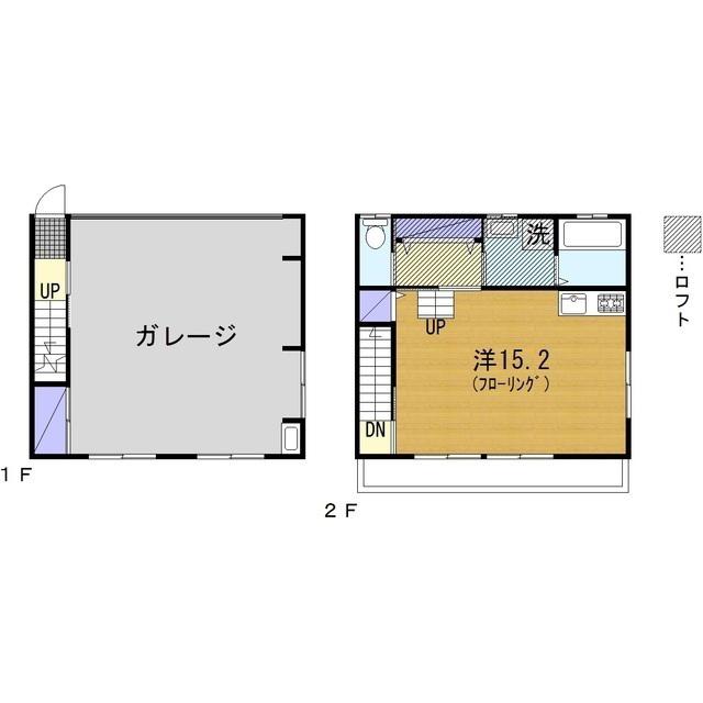 CATAPULT-GF(ワンルーム/2階)の間取り写真