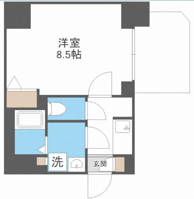 S-RESIDENCE千里丘(1K/10階)の間取り写真