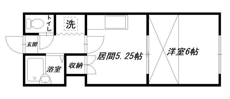 大雪旭川館TOYOOKA(1DK/2階)の間取り写真