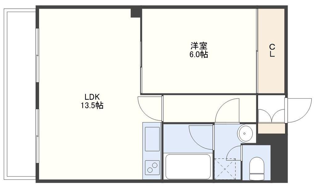 サードアベニューマンション(1LDK/6階)の間取り写真