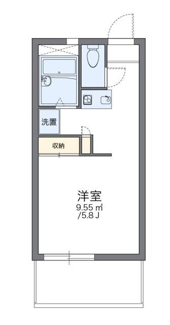 レオパレストウィンクル妙典B(1K/2階)の間取り写真