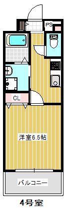 F.ステージ阿賀中央(1K/3階)の間取り写真