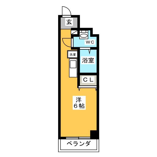 グラン フォークス森下(ワンルーム/3階)の間取り写真