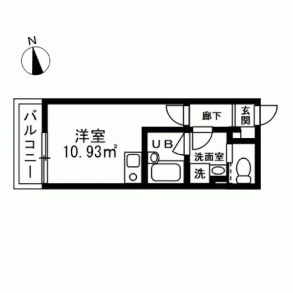 ビレッタ葛西(ワンルーム/3階)の間取り写真