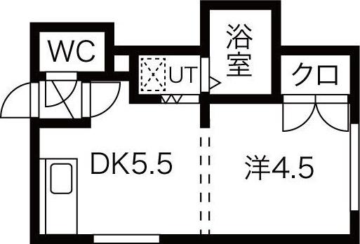 サンコート稲穂II(1DK/2階)の間取り写真