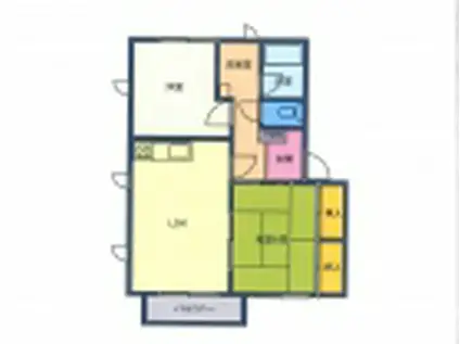 エクセレント・ロージュ(2LDK/1階)の間取り写真