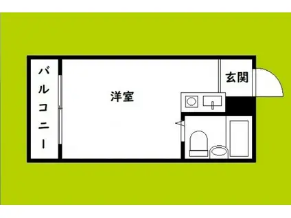 野江サンマンション(ワンルーム/2階)の間取り写真