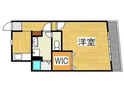 エンゼル33(1K/3階)の間取り写真