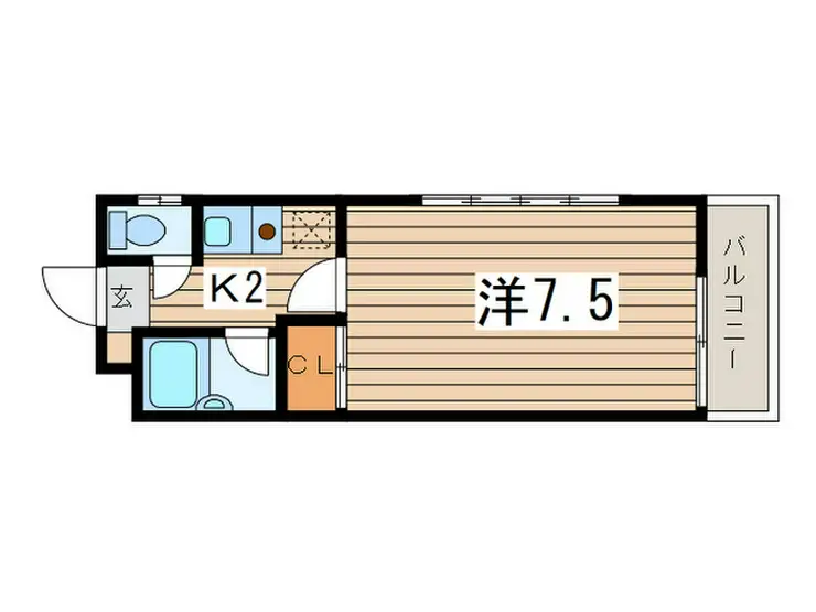 ホワイト林間 1階階 間取り