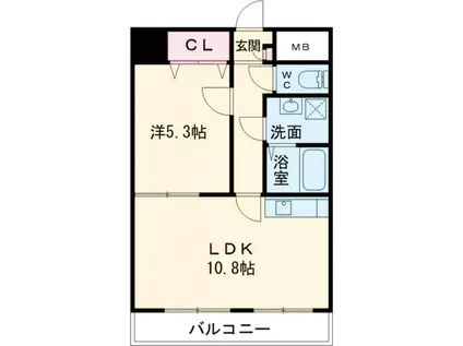 ピュアみやび二番館(1LDK/3階)の間取り写真