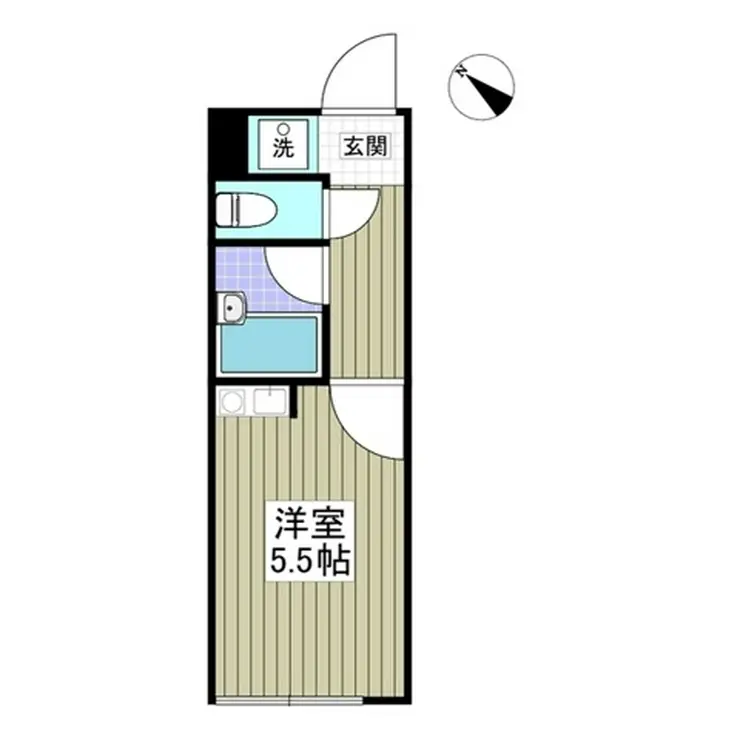 フラット5池上新町 2階階 間取り