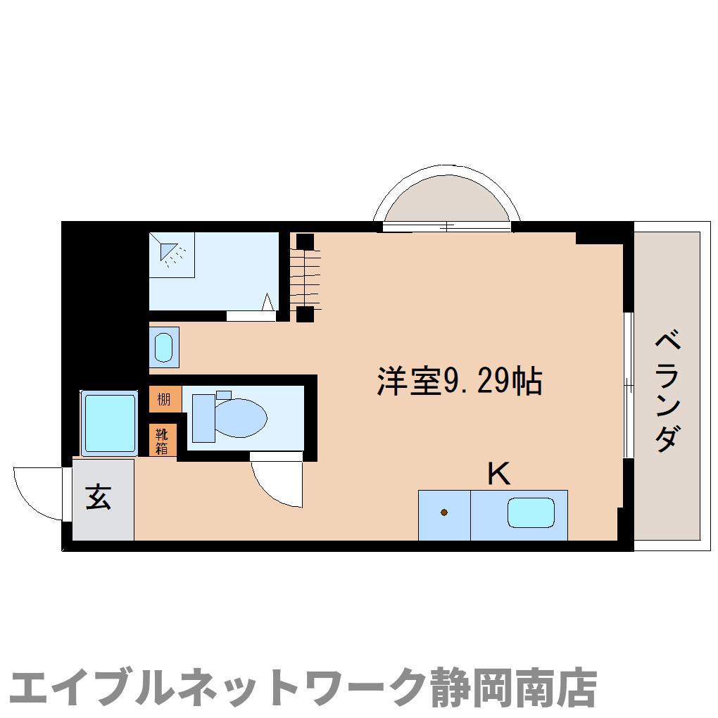 ラフォーレ清春(ワンルーム/4階)の間取り写真