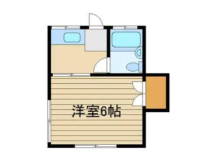 メゾン松風(1K/1階)の間取り写真