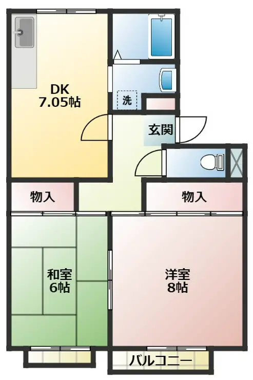 ホワイトパレス 2階階 間取り