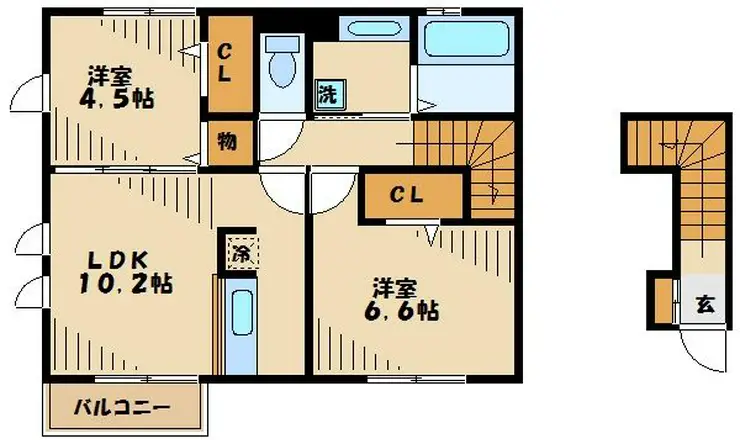 シェール 2階階 間取り