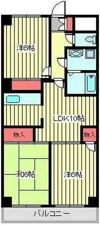 ロイヤルコートムラタ 6階階 間取り