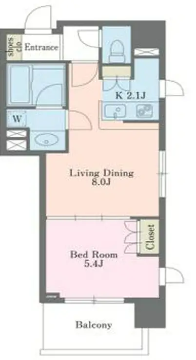 エクセレンシア駒込 5階階 間取り
