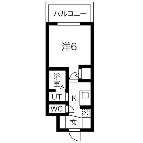 エステムコート名古屋ステーションクロス(1K/3階)の間取り写真