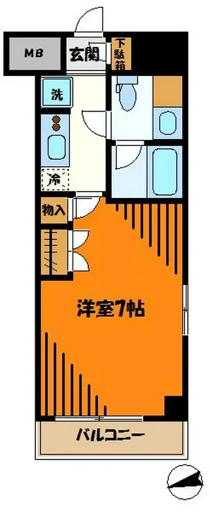 パークキューブ武蔵小杉 3階階 間取り