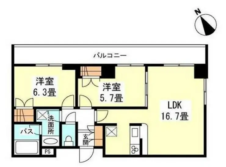 Ciment二子玉川 2階階 間取り