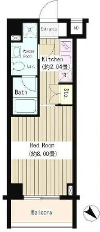 タキミハウス西早稲田 5階階 間取り