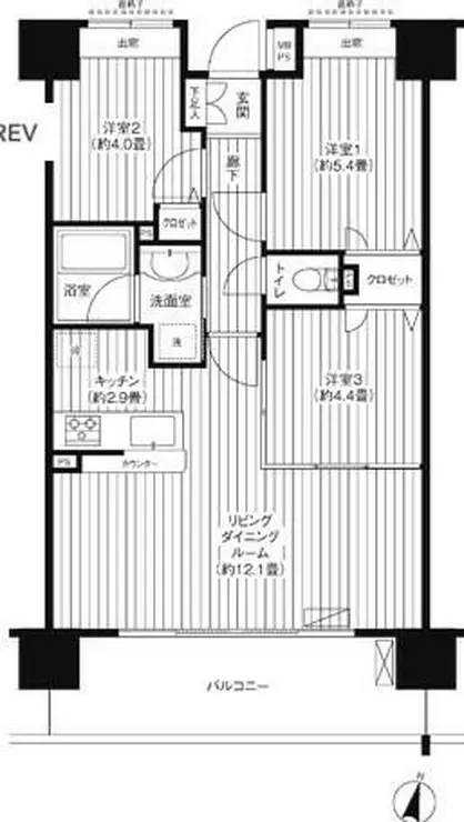 スターフィールド浦和常盤 10階階 間取り