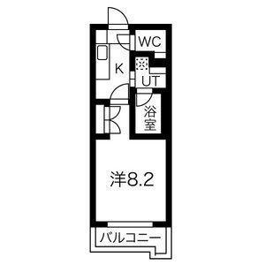ソフィア本山(1K/3階)の間取り写真